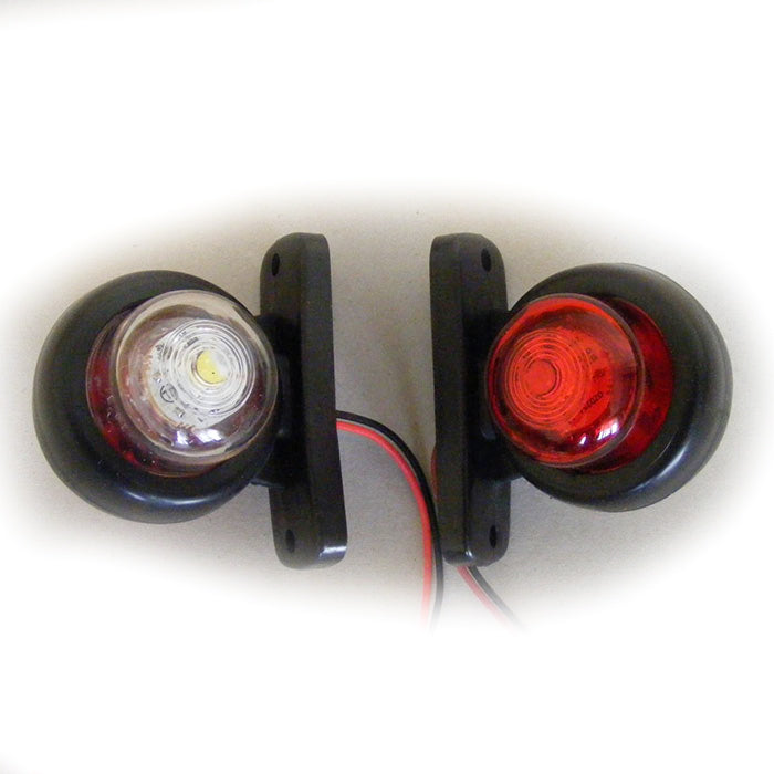 LED рогче бяло/червено - 24V