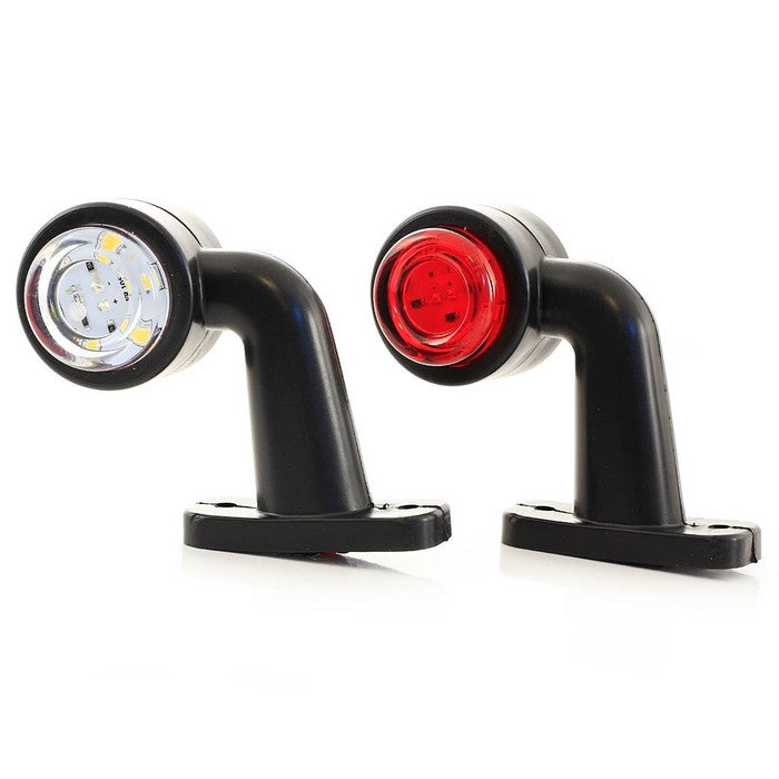 LED мини крива конзола за габарит червено/бяло 12/24V – комплект 2 бр.