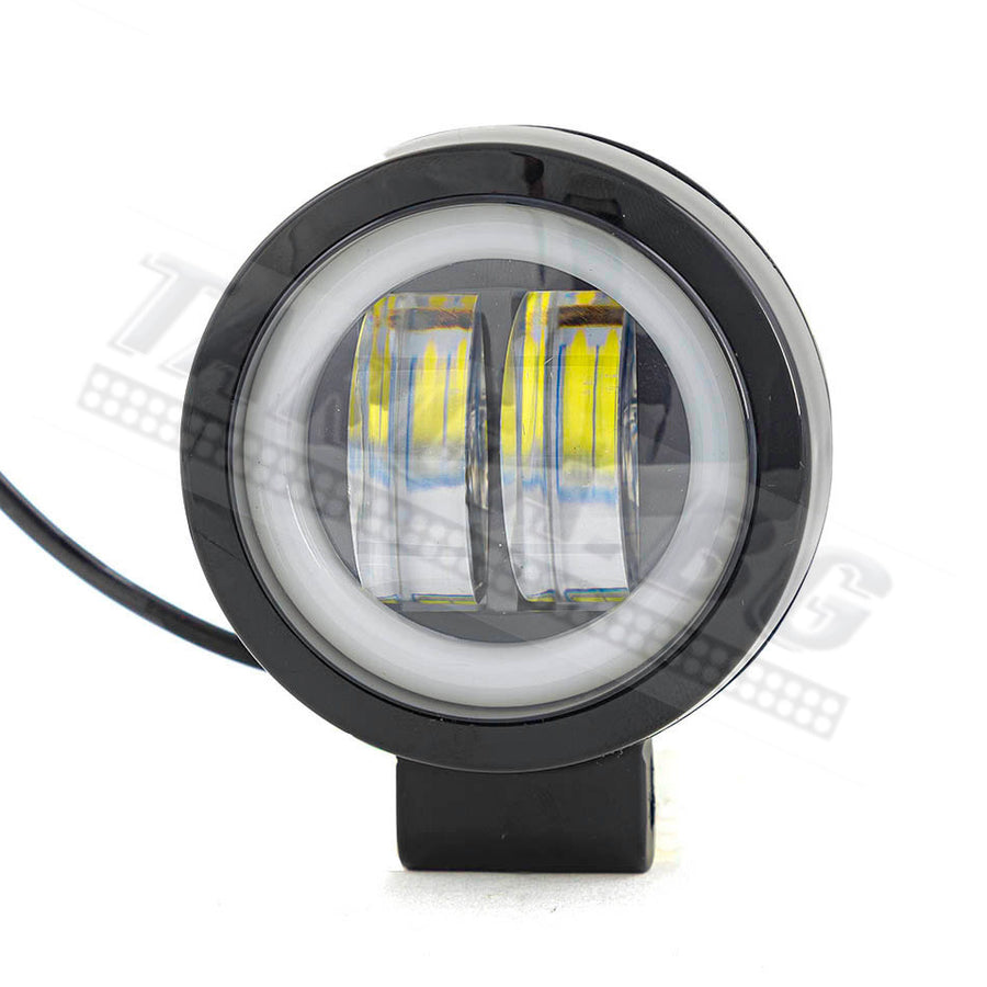 LED халоген-прожектор с бял ринг, Английски очи, 48W