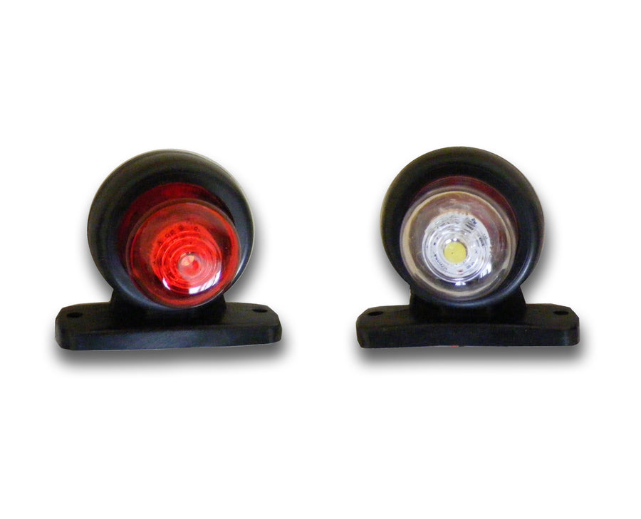 Тройно дълго LED рогче, 12/24V червено/бяло/жълто, 14cm