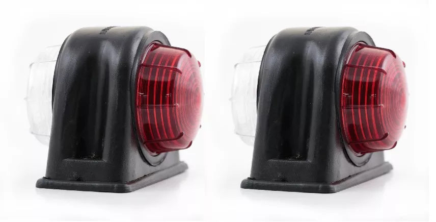LED диодно рогче, червено-бяло - 24V