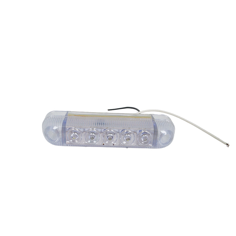 Овален LED габарит, бяла светлина - 24V