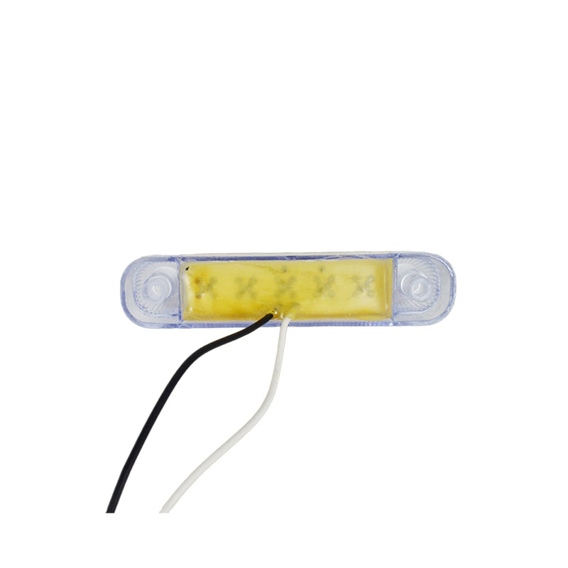 Овален LED габарит, бяла светлина - 24V