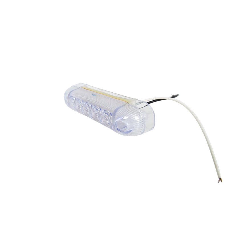Овален LED габарит, бяла светлина - 24V