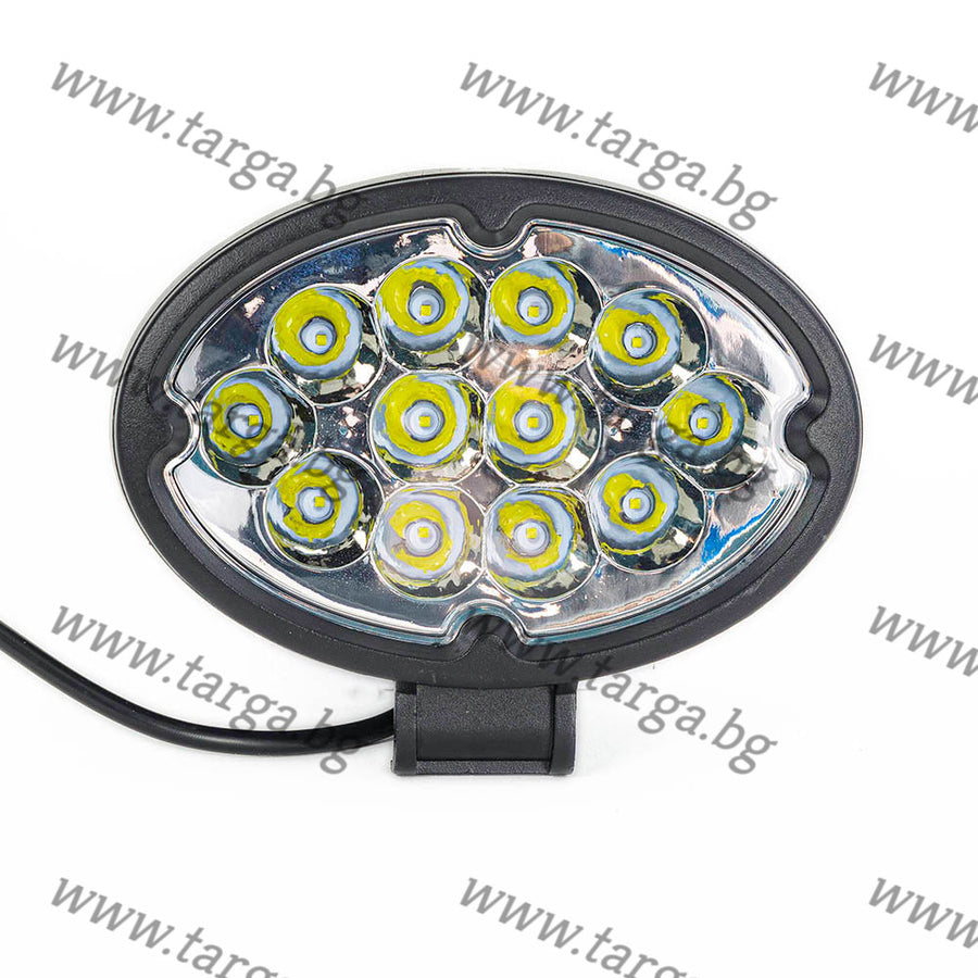 Алуминиев LED халоген-прожектор, овал, 12x3W, 36W