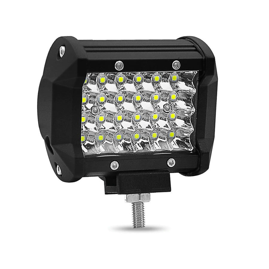 Универсален 72W Лед LED Халоген Фар Работна Лампа 12V - 24V с Насочена Spot Светлина за автомобил офроуд бус ван камион