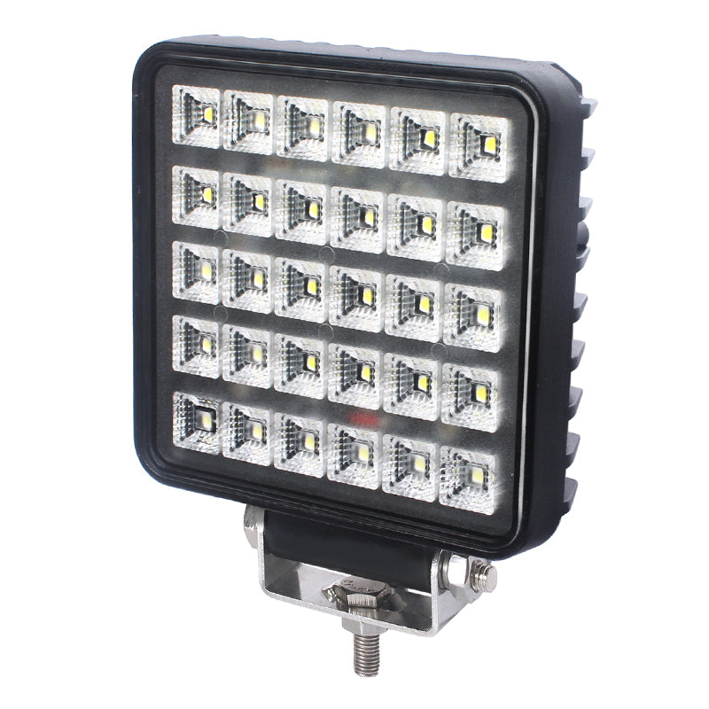 LED работна лампа, фар, квадрат, 30W, 12/24V, с on/off ключ