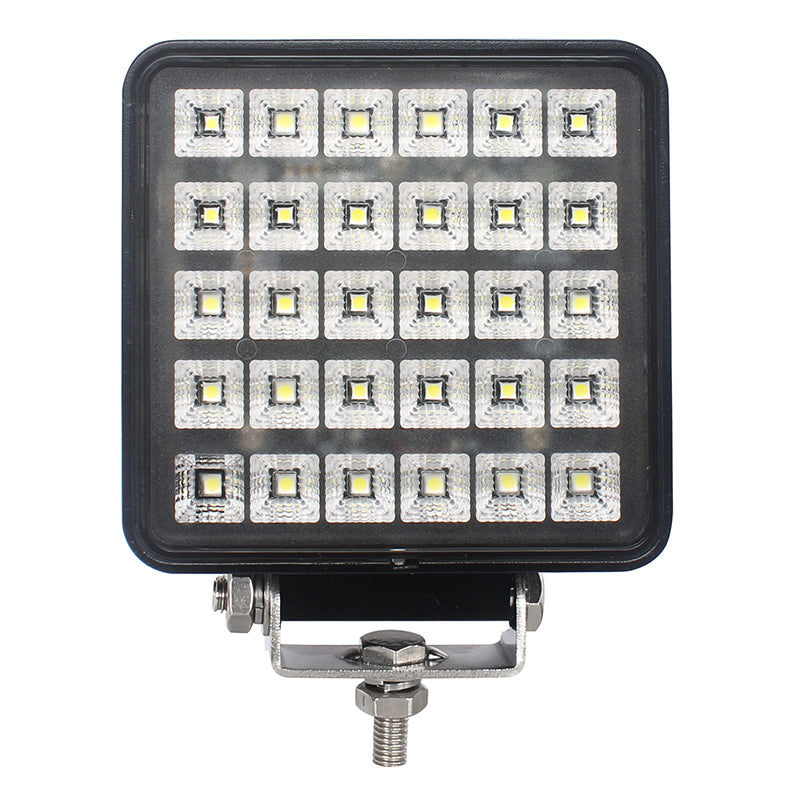 LED работна лампа, фар, квадрат, 30W, 12/24V, с on/off ключ