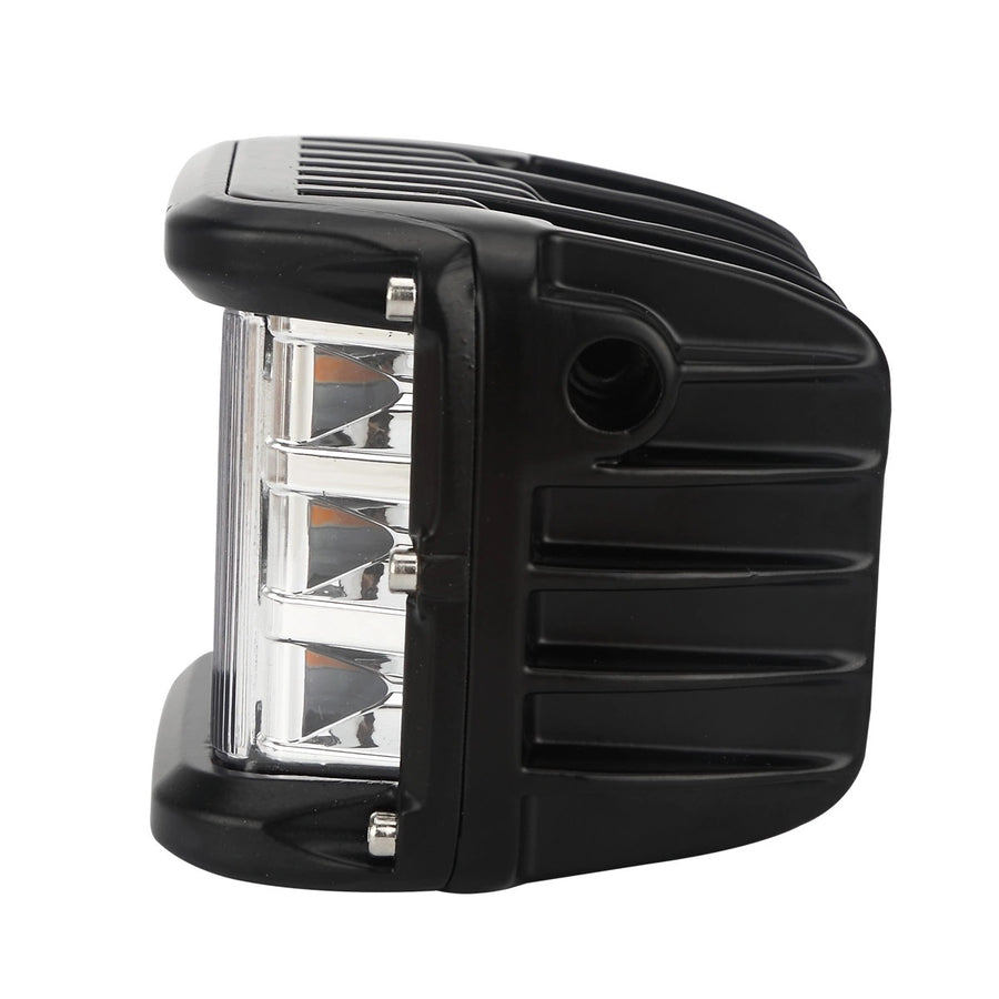 45W Лед Бар Халоген Аварийна Лампа Бяла + Оранжева Светлина 12-24V Dual Light Двойна Светлина Flash Блиц