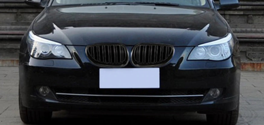 Двойни Бъбреци Решетки За БМВ 5-Серия BMW E60 E61 Черен Гланц Лак М5 2003 - 2011