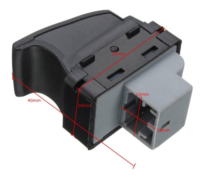 Единичен Бутон Копче за Ел. Стъкла За VW Volkswagen Transporter Транспортер 5 / 6 Multivan 7E0959855