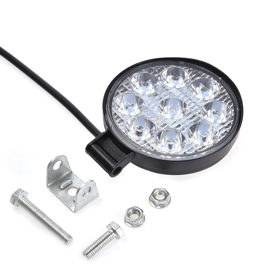 Комплект от 2бр. Мини Лед LED Диоден Фар Халоген Дневни Светлини 12V - 24V за автомобил офроуд бус ван камион