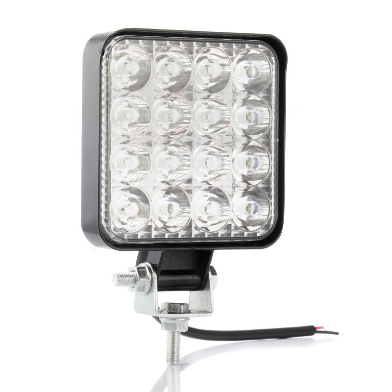 Комплект от 2бр. 48W Мини Лед LED Диоден Фар Халоген Дневни Светлини 12V - 24V за автомобил офроуд бус ван камион