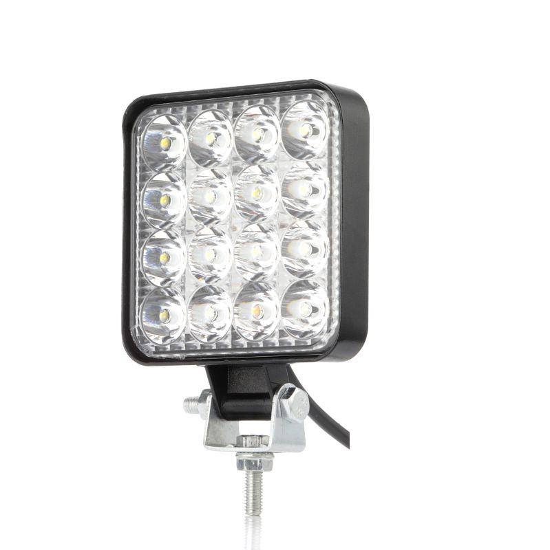 Комплект от 2бр. 48W Мини Лед LED Диоден Фар Халоген Дневни Светлини 12V - 24V за автомобил офроуд бус ван камион