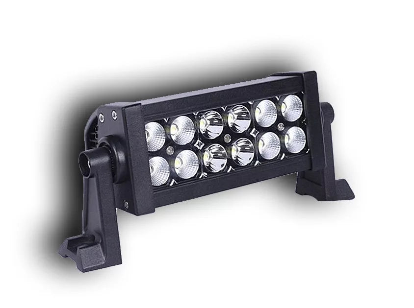 LED бар 36W, 12 диода x 3W, долно захващане