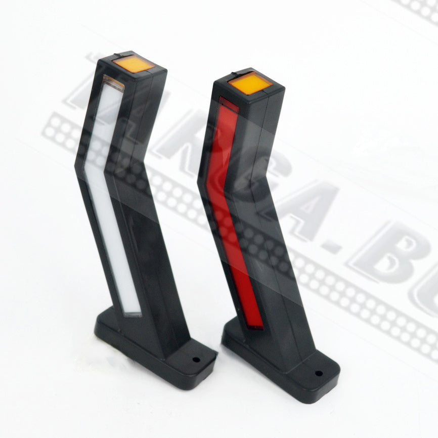 Тройно LED рогче – косо дълго НЕОН 12/24V, червено/бяло/жълто