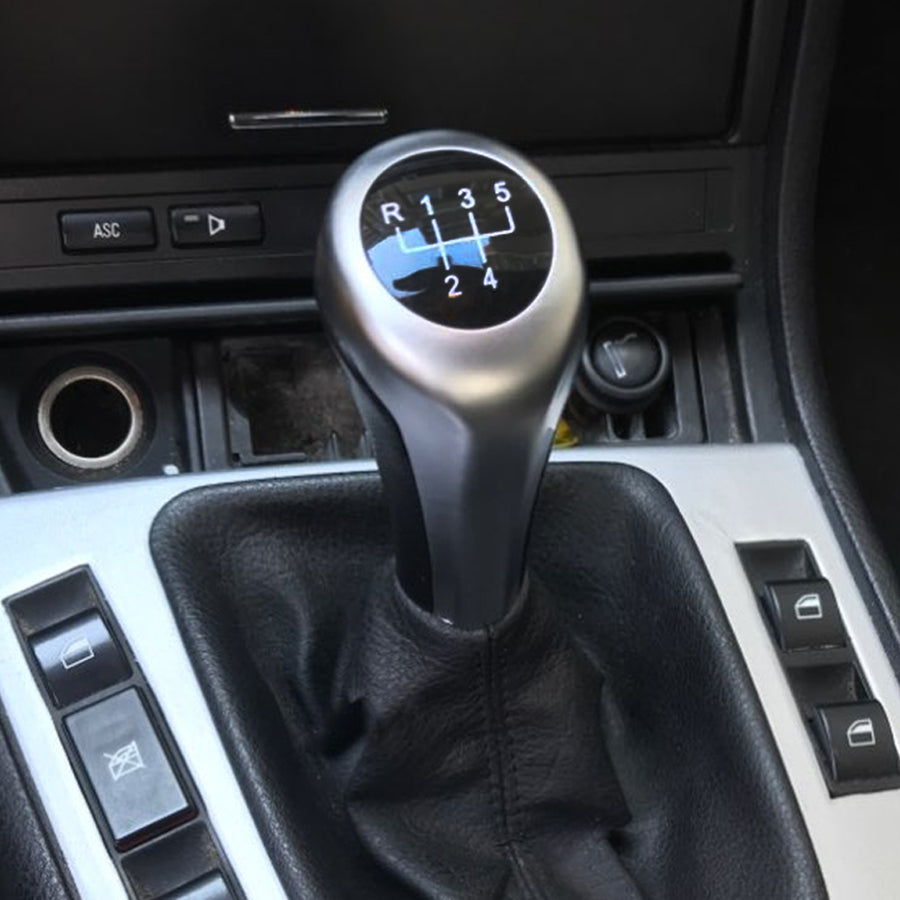 Кожена Лукс Топка за скоростен лост За BMW Бмв X1 X3 X5 E53 E83 E81, E82, E87 E90, E91, E92 E60, E61 6 Скорости + Задна