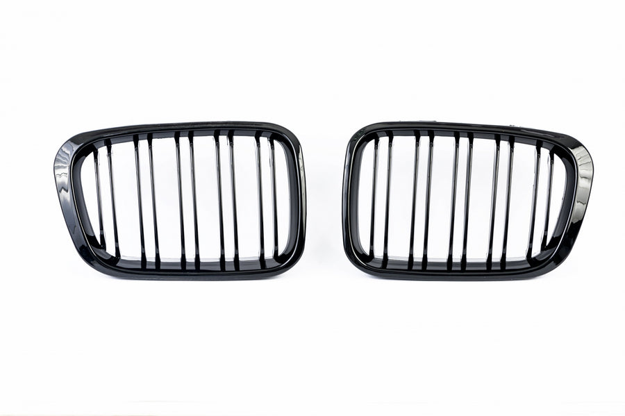Двойни Бъбреци Решетки за BMW E46 Pre-Facelift Преди Фейслифт 1998-2001 Черен Гланц