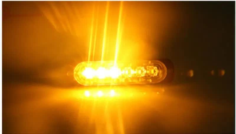 6 LED Аварийна Лампа За Пътна Помощ, Жълта Блиц Светлина, Мигаща