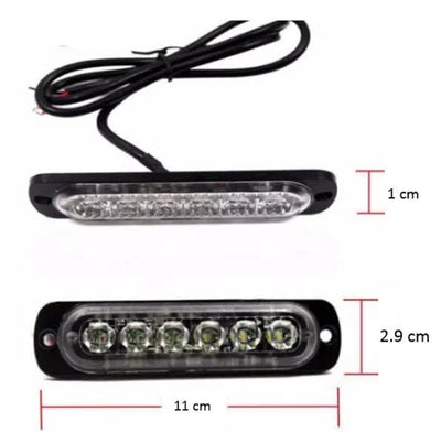 6 LED Аварийна Лампа За Пътна Помощ, Жълта Блиц Светлина, Мигаща