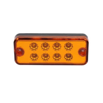 Оранжев LED Габарит / Светлина / Токос, с 8 диода - 12V - 99mm x 40mm