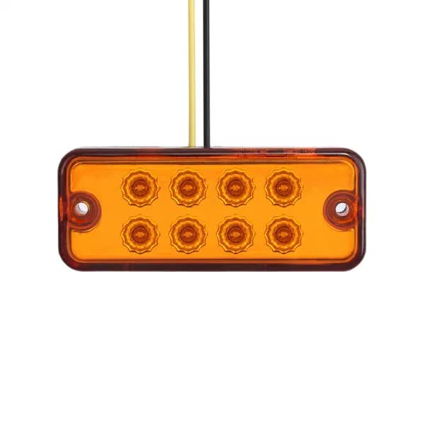 Оранжев LED Габарит / Светлина / Токос, с 8 диода - 24V - 99mm x 40mm