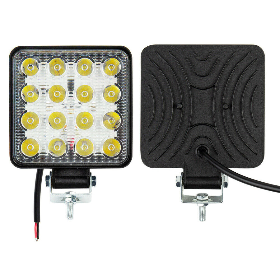 48W Разпръсната Светлина FLOOD ЛЕД 12V 24V LED Диоден Халоген Фар Прожектор Задна Светлина Диодна Лампа