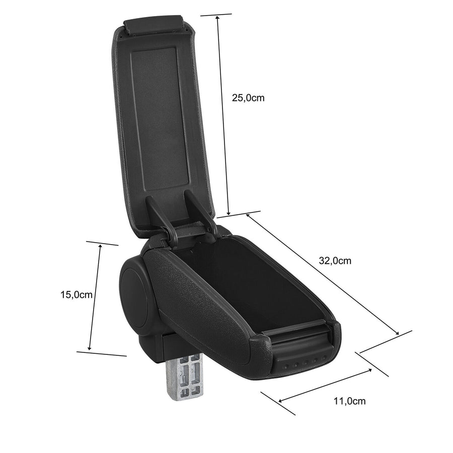 Подлакътник, Барче за автомобил Opel Corsa C 2000-2006, Combo, Tigra 2004-2009 с черно текстилно покритие