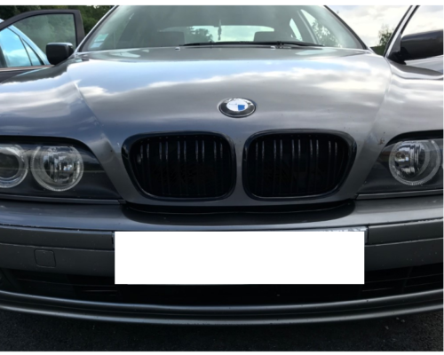 Двойни Бъбреци Решетки За BMW E39 1995 - 2003г. Черен Гланц Лак