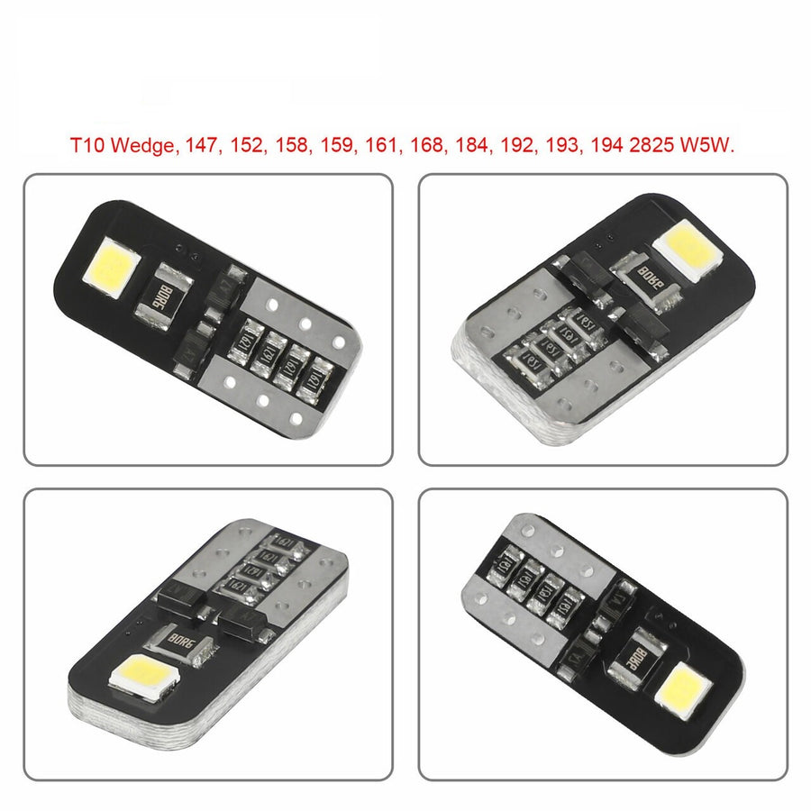 Лед Крушки За Габарит, Т10 W5W LED 2 SMD, 12V, Canbus, Бяла Светлина