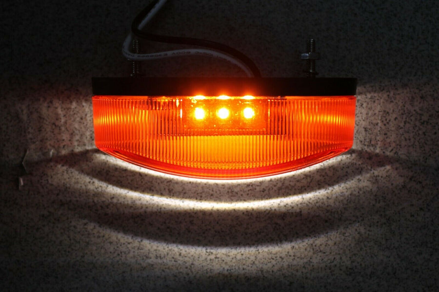 Комплект 2 Броя LED Диодни Светлини, Вертикален, Висящ Монтаж , Предна, Задна, ЛЕД Лампа, Бяло, Червено, 6 Диода, 12V E-Mark