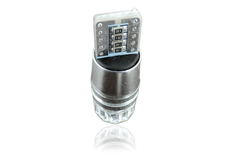 LED Лед Диоднa Крушкa За Габарит, Т10 W5W, COB 8-Core, 12V , Canbus - Error free , Без грешки, Бяла и Синя Светлина
