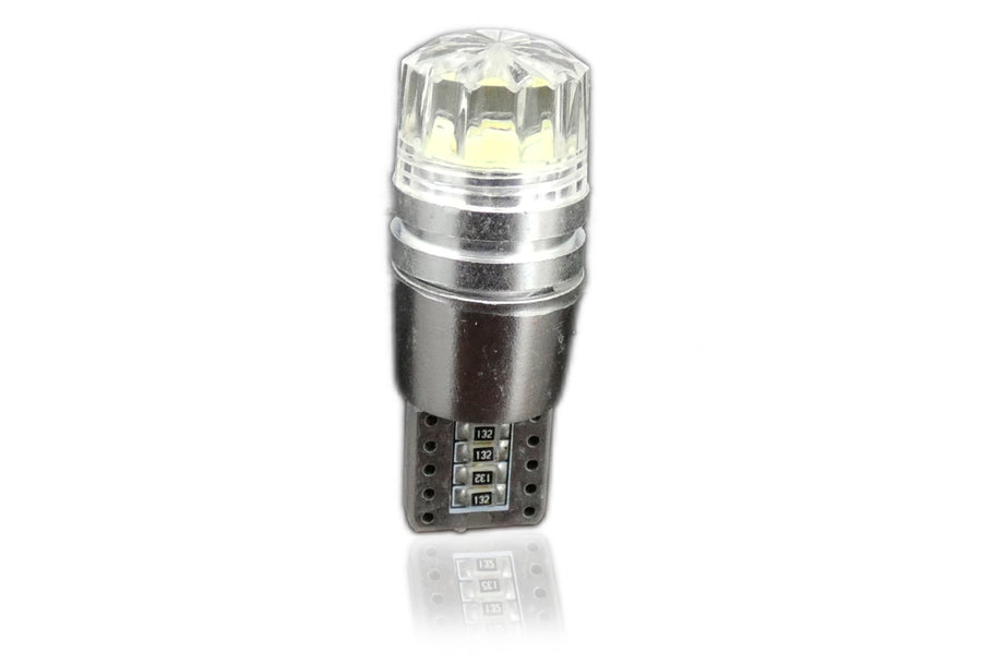 LED Лед Диоднa Крушкa За Габарит, Т10 W5W, COB 8-Core, 12V , Canbus - Error free , Без грешки, Бяла и Синя Светлина