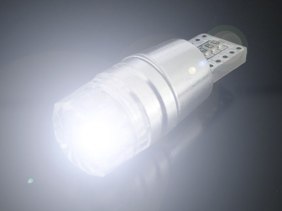 LED Лед Диоднa Крушкa За Габарит, Т10 W5W, COB 8-Core, 12V , Canbus - Error free , Без грешки, Бяла и Синя Светлина
