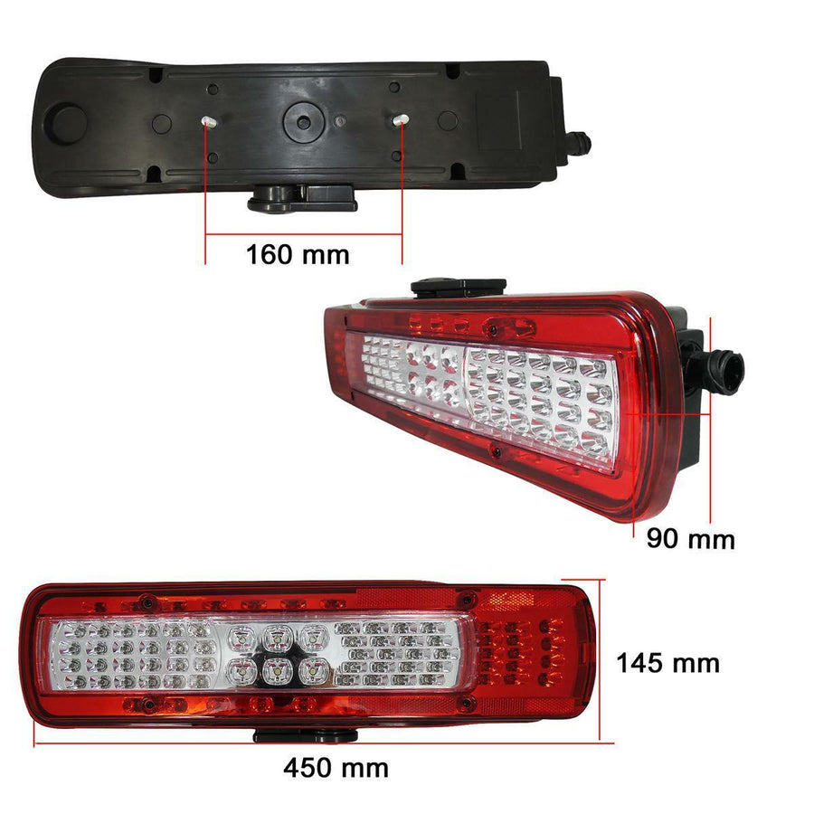 Комплект LED Лед Стопове Диодни със Светлина За Номер Зумер Заден Ход 24V За Волво Volvo FH4 2013+