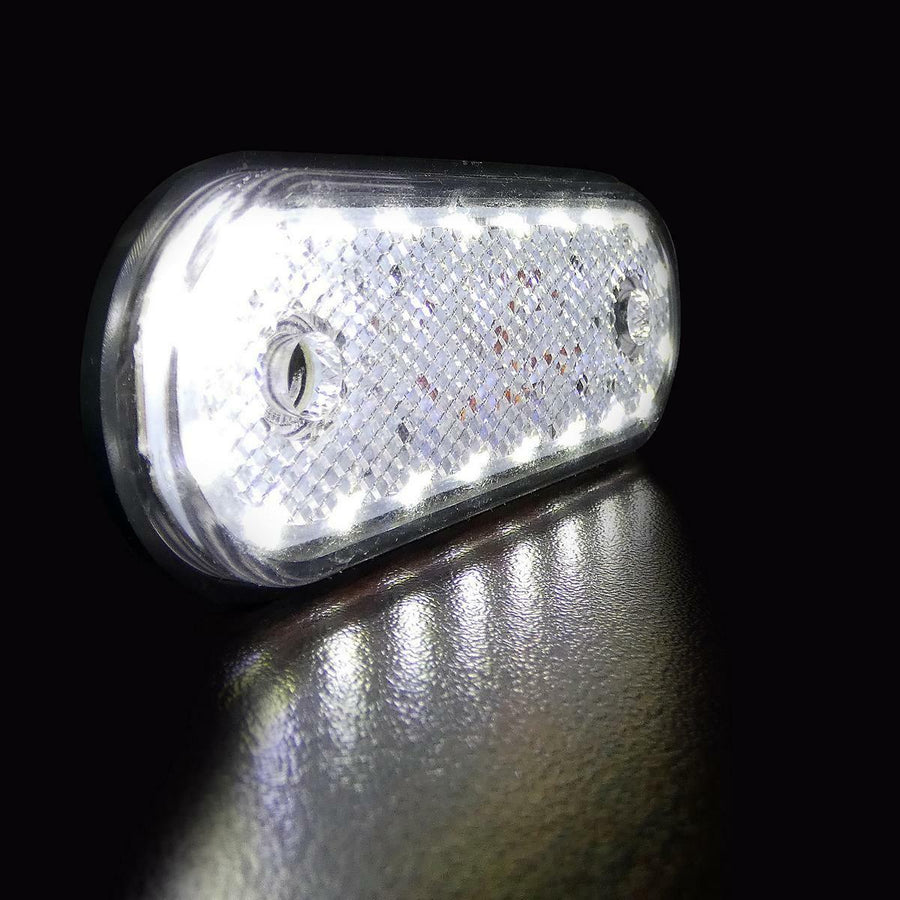 LED Габарит, Маркер, Токос - Бял, Червен, Жълт, 20 Диода - 12V - 24V - за камион бус, ван, каравана, платформа, кемпер