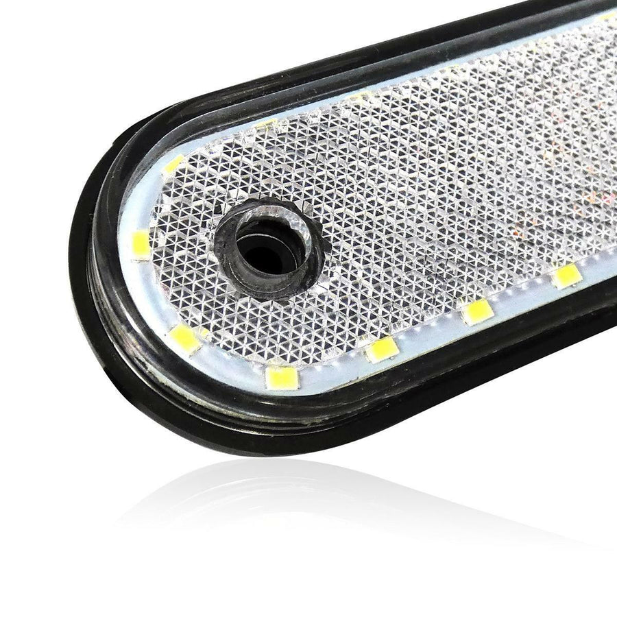 LED Габарит, Маркер, Токос - Бял, Червен, Жълт, 20 Диода - 12V - 24V - за камион бус, ван, каравана, платформа, кемпер