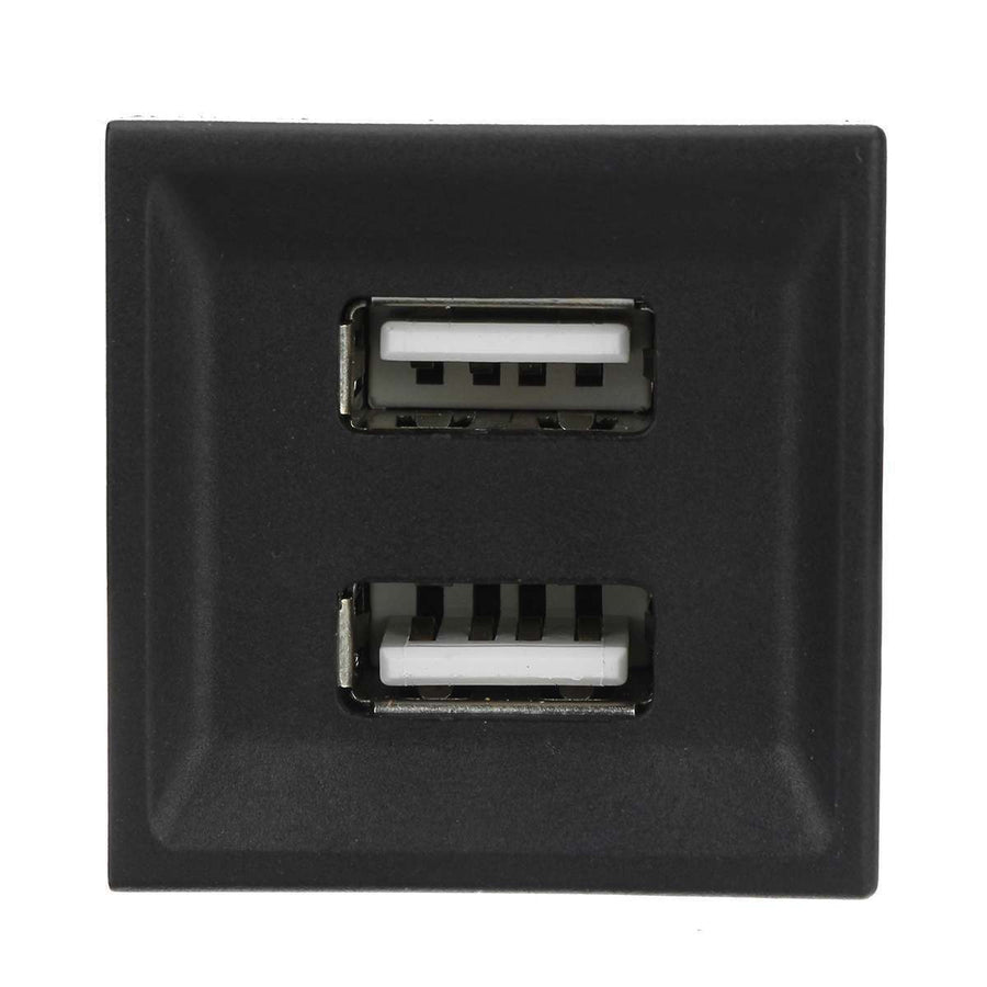 Двойно USB Зарядно за Вграждане за Volkswagen Фолксваген VW Transporter Транспортер Caravelle Каравел Т5 2003 - 2009