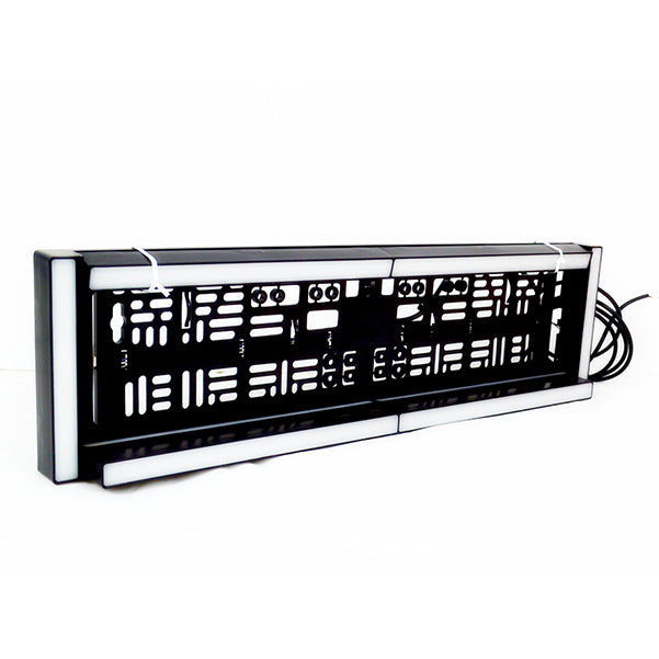 Рамка за номер с LED осветлениe, 12/24V, 2 функции, DRL дневна светлина