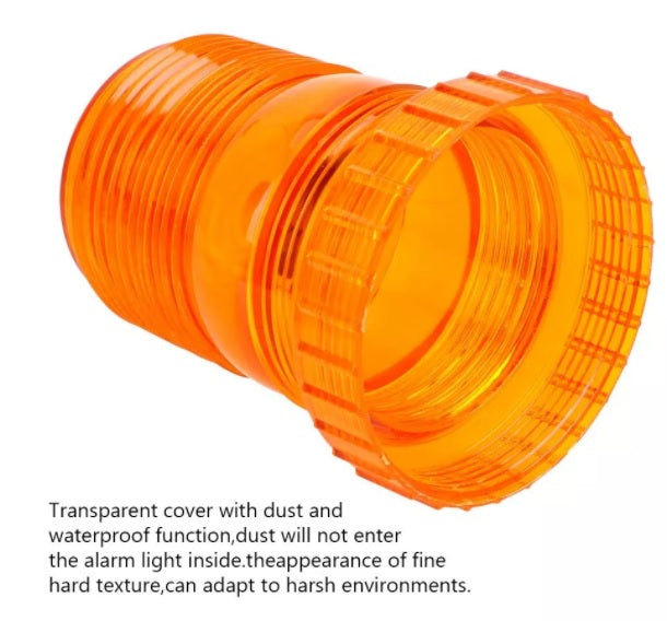 LED Лед Сигнална Аварийна Лампа Маяк Буркан 130mm x 74mm, 12V - 24V, 30 SMD Диода За Трактор, Електрокар, Мотокар, Селскостопански Машини и др.