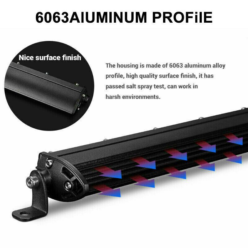 54 см LED Лед Диоден Бар , 9000 lm 180W, Ултра Тънък 12-24V Комбинирана Combo - Flood и Spot Светлина