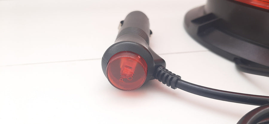 80 LED Лед Сигнална Лампа XL 17cm Аварийна Маяк Буркан 12V 24V С Болтово Захващане