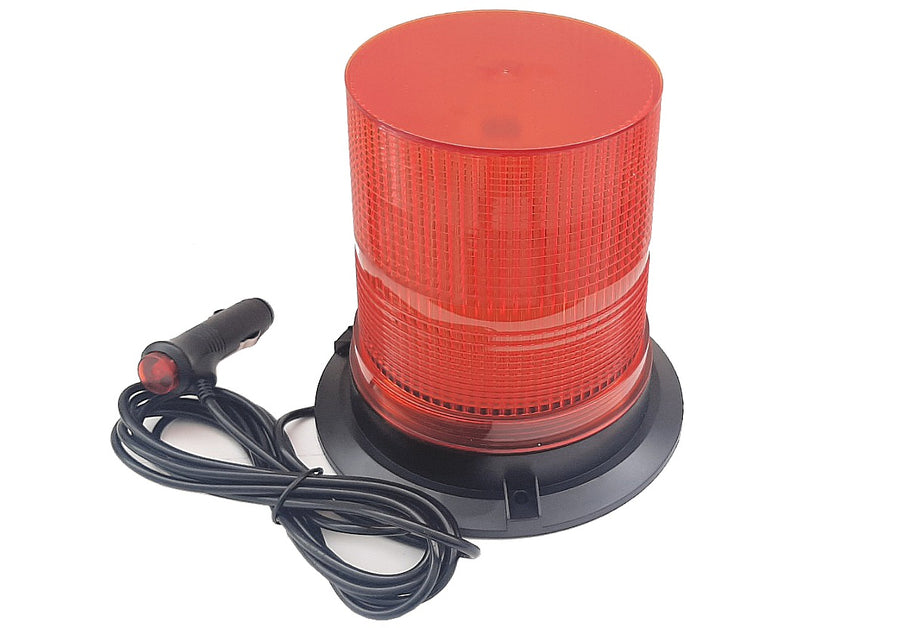 80 LED Лед Сигнална Лампа XL 17cm Аварийна Маяк Буркан 12V 24V С Болтово Захващане