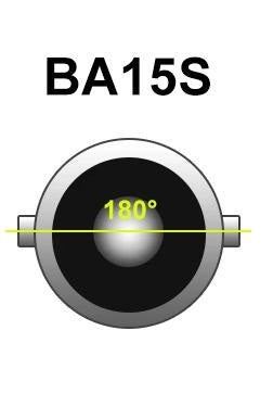 Комплект от 2 броя LED Лед Крушки 18 SMD, BA15S (P21W) 24V Бяла Бели в блистер