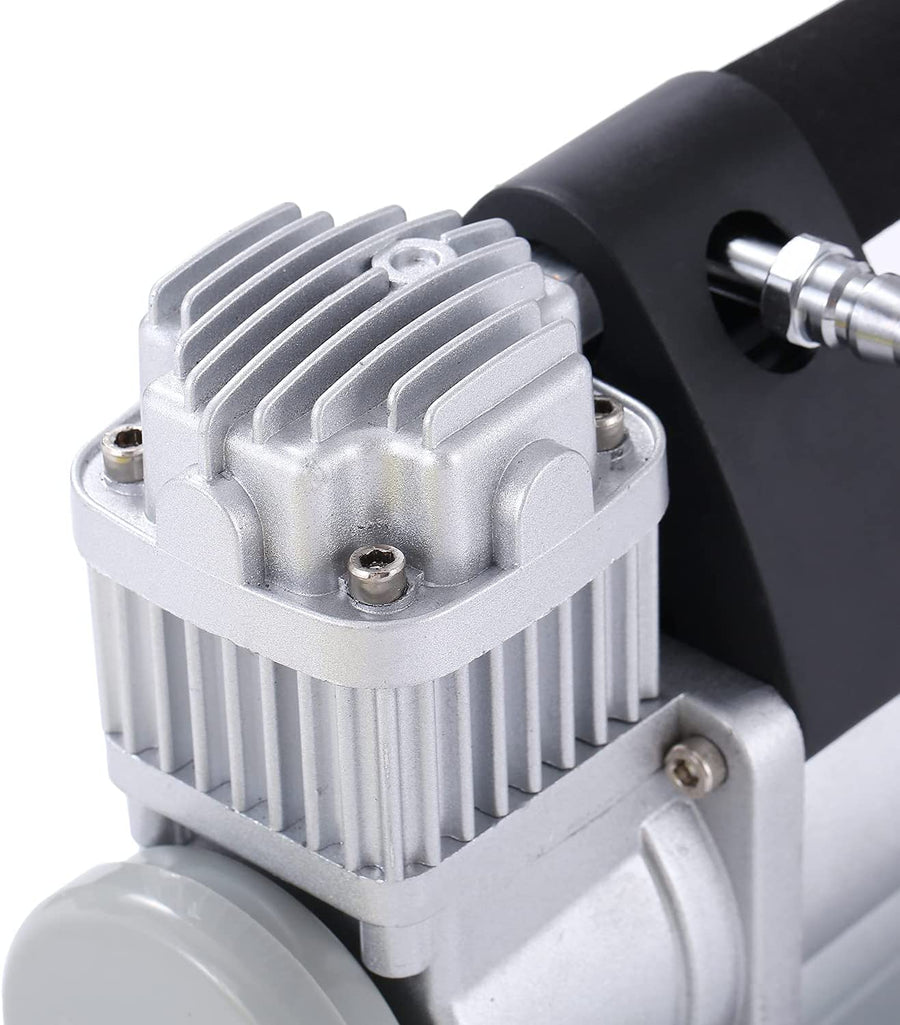 Супер мощен двубутален компресор за помпане на гуми 150l 12V 45Amp подходящ за бусове джипове 4x4 ATV автомобил