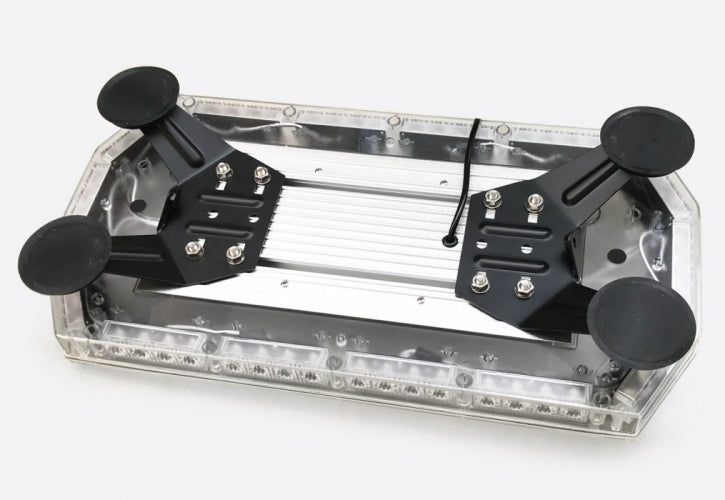 Аварийна Сигнална Лампа 60см Бар LED Блиц Маяк с Магнити 12-24V 16 режима на работа Жълта За Пътна Помощ Платформа Снегорин Багер Бус Ван и др.