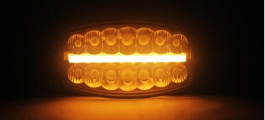 LED халоген - прожектор спот и дневна (ЖЪЛТА) светлина тип Hella. 80W