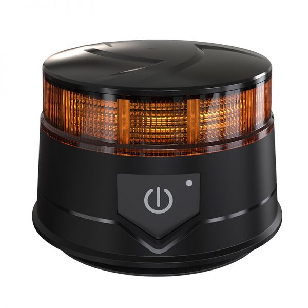 14W LED Безжична Диодна Въртяща се Сигнална Аварийна Лампа Маяк Буркан с ДИСТАНЦИОННО Магнит и Вендуза за Пътна Помощ Платформа и др.12V - 24V