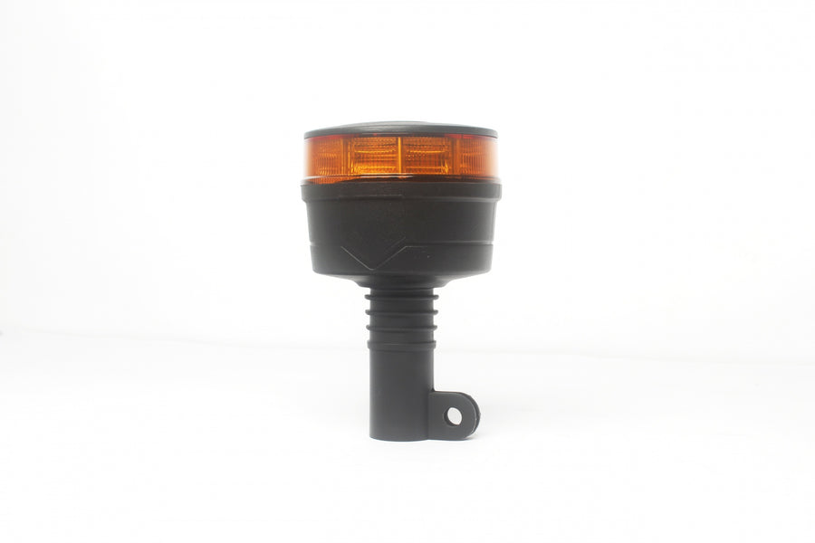 19W LED Аварийна Сигнална Лампа Маяк Буркан 30 Диода Оранжева Жълта 12V - 24V за монтаж на тръба