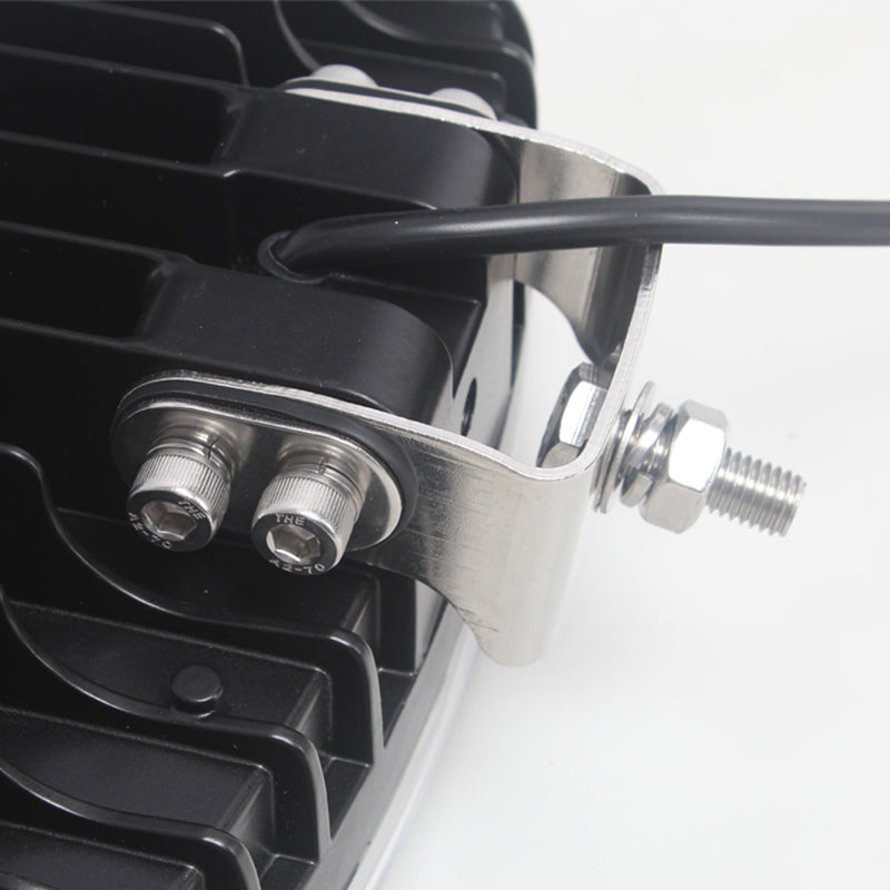 64W LED ЛЕД Фар Халоген Лампа с Три Функции Неон Neon Ефект 12V - 24V Бяла светлина 6500LM